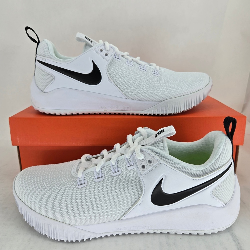 Nike Zoom HyperAce 2 Womens Volleyball Shoes White Black AA0286-100 Size 9.5 New